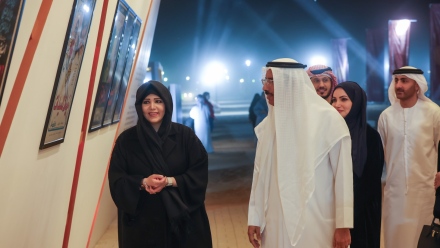 Photo: Latifa bint Mohammed visits 3rd edition of &lsquo;Al Marmoom: Film in the Desert&rsquo; festival