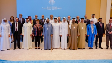Photo: Mohammed bin Rashid meets with Arab Ministers of Finance participating in the Arab Fiscal Forum being held as part of World Governments Summit 2024