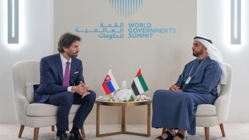 Photo: Saif bin Zayed meets Slovak delegation on sidelines of WGS 2024