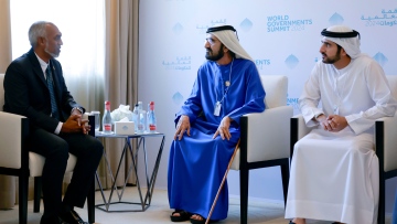 Photo: Mohammed bin Rashid meets with the President of Maldives at the World Governments Summit 2024