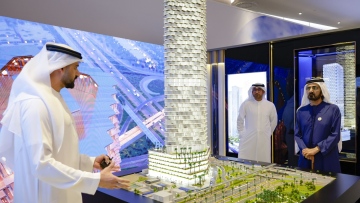 Photo: Mohammed bin Rashid reviews plans for the AED 800 million ‘1 Billion Meals Endowment’ tower