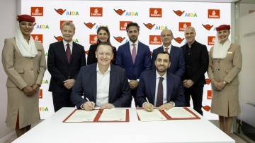 Photo: Emirates and AIDA Cruises renew their partnership for a further two seasons