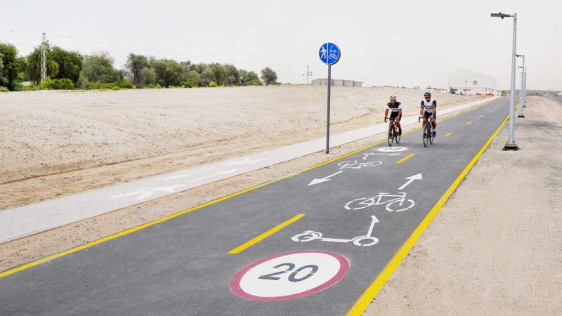 Photo: RTA opens new cycling tracks in Al Khawaneej and Mushrif in implementation of Hamdan bin Mohammed’s directives