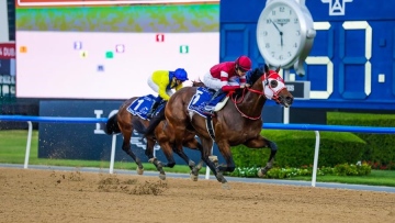 Photo: Yahagi's emotional tribute to late father with UAE Derby win by Forever Young