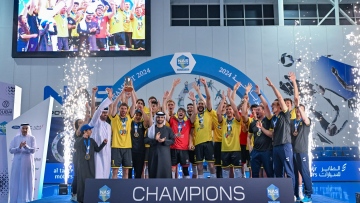 Photo: Mansoor bin Mohammed honours winners of 11th Nad Al Sheba Sports Tournament