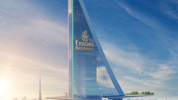 Photo: A tower topped with a runway. a project by Emirates Airlines. Is it an April Fools' joke?