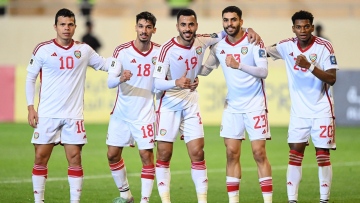 Photo: UAE national football team has moved up two places in the latest FIFA ranking.