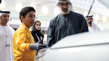 Photo: Khaled bin Mohamed bin Zayed attends EmiratesSkills National Competition