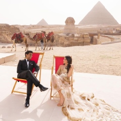 Photo: Pyramids of Love: Tech Mogul Ankur Jain's Extravagant Wedding with Former WWE Wrestler Erika Hammond