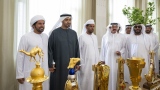 Photo: UAE President receives Presidential Camel Racing Team