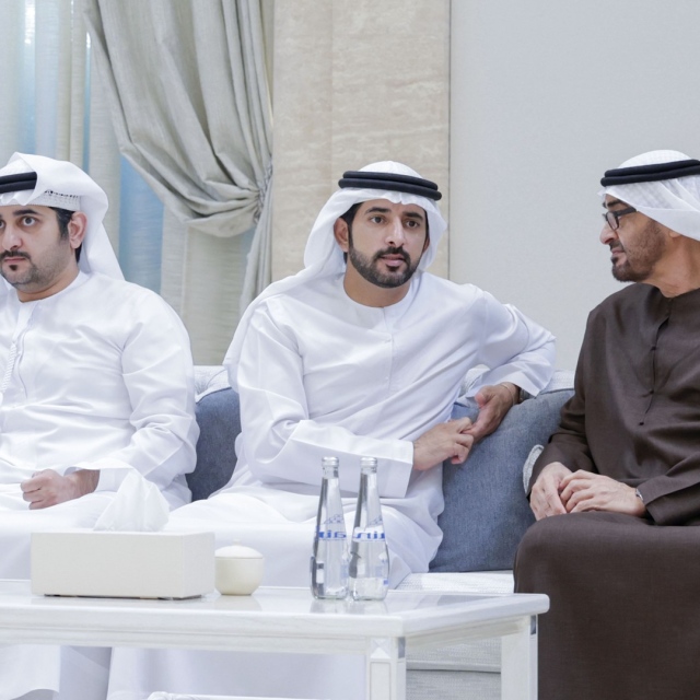 Photo: UAE President accepts condolences on the death of Tahnoun bin Mohammed