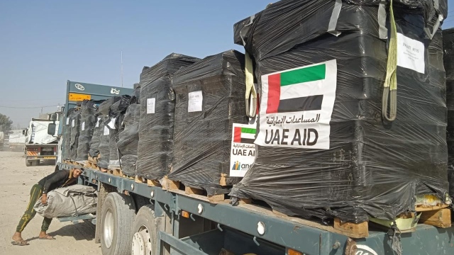 Photo: UAE announces delivery of 400 tonnes of food aid to people of Gaza