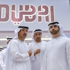 Photo: Mansoor bin Mohammed tours Arabian Travel Market 2024