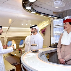 Photo: Emirates receives second Official Royal visit to its Arabian Travel Market stand