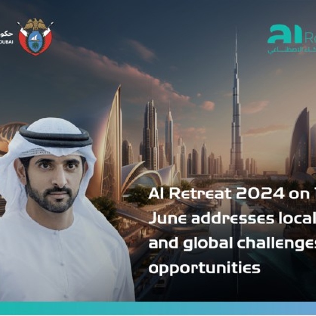 Photo: Hamdan bin Mohammed announces AI Retreat 2024 on 11 June