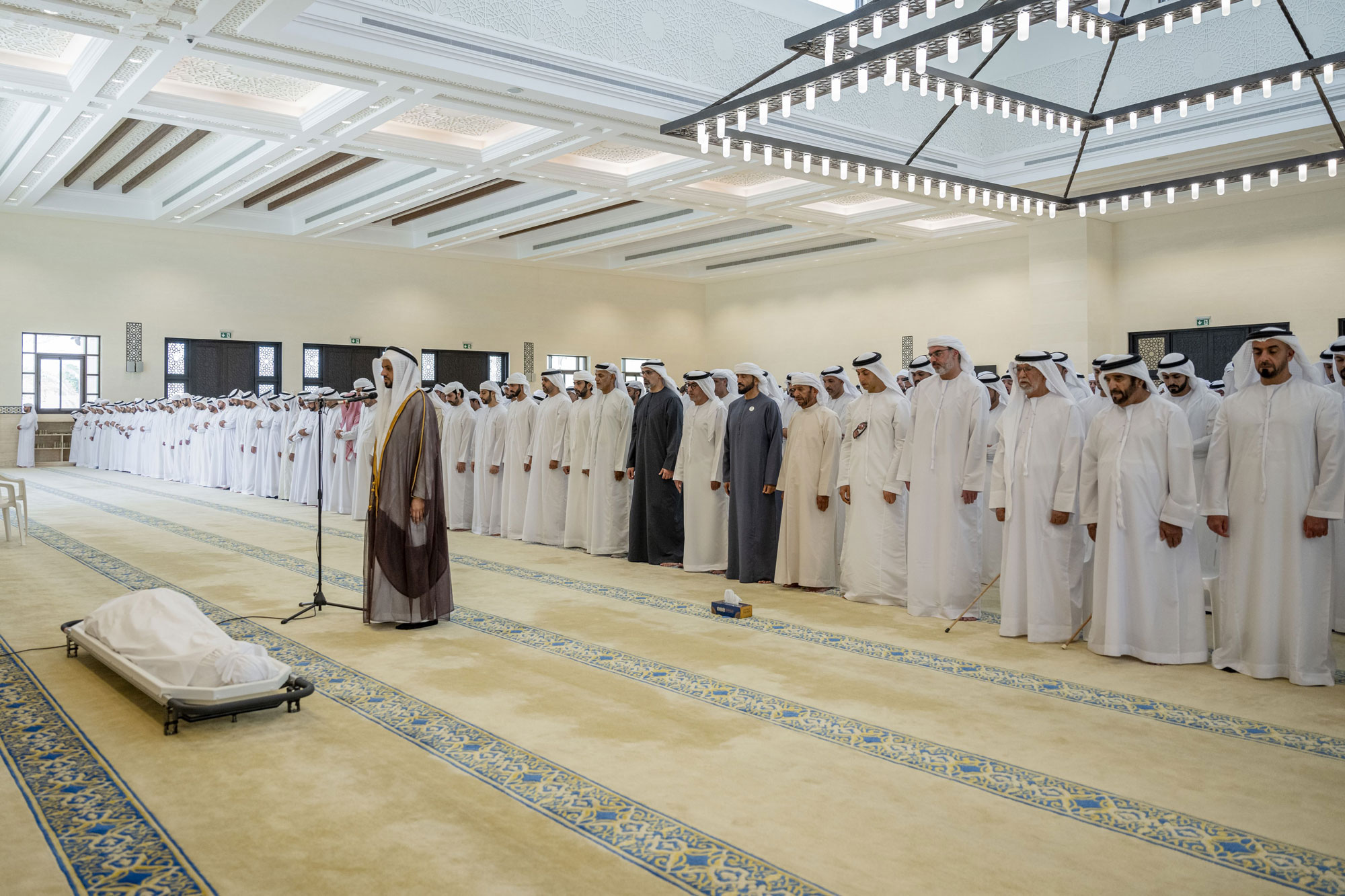Photo: Sheikhs perform funeral prayer for Hazza bin Sultan bin Zayed