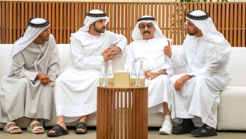 Photo: Hamdan bin Mohammed offers condolences over passing of Sheikh Hazza bin Sultan bin Zayed Al Nahyan