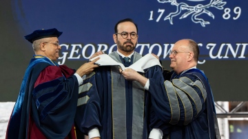 Photo: Mohammad Al Gergawi awarded honorary Doctorate at Georgetown University