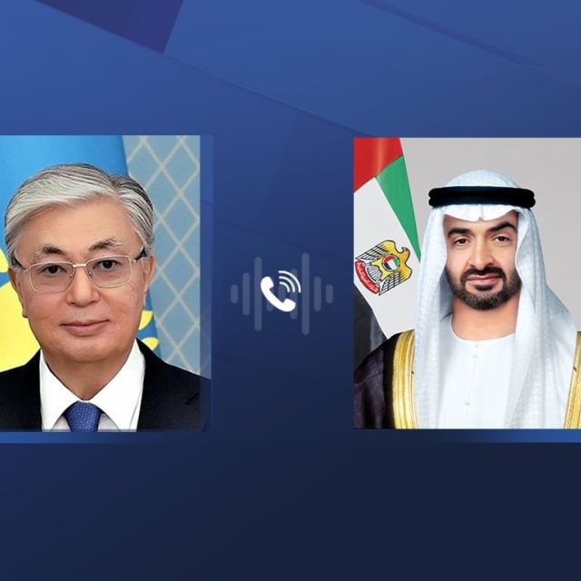 Photo: UAE President holds phone call with President of Kazakhstan