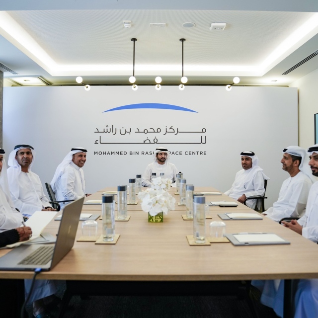 Photo: Hamdan bin Mohammed chairs meeting of (MBRSC) Board of Directors