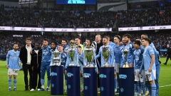 Photo: Four in a row: City 2023-24 Premier League Champions after 3-1 win over West Ham United