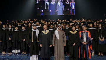 Photo: Mansoor bin Mohammed honours graduates at 27th commencement ceremony of the American University in Dubai