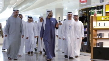 Photo: Mohammed bin Rashid visits Zayed International Airport in Abu Dhabi