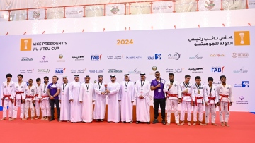 Photo: Mansoor bin Mohammed honours winners of the seventh Vice President’s Jiu-Jitsu Cup in Dubai