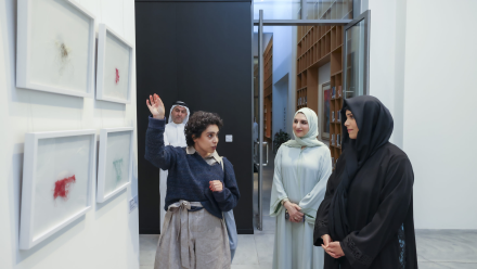 Photo: Latifa bint Mohammed inaugurates &lsquo;Narratives of Belonging&rsquo; exhibition featuring Emirati artists