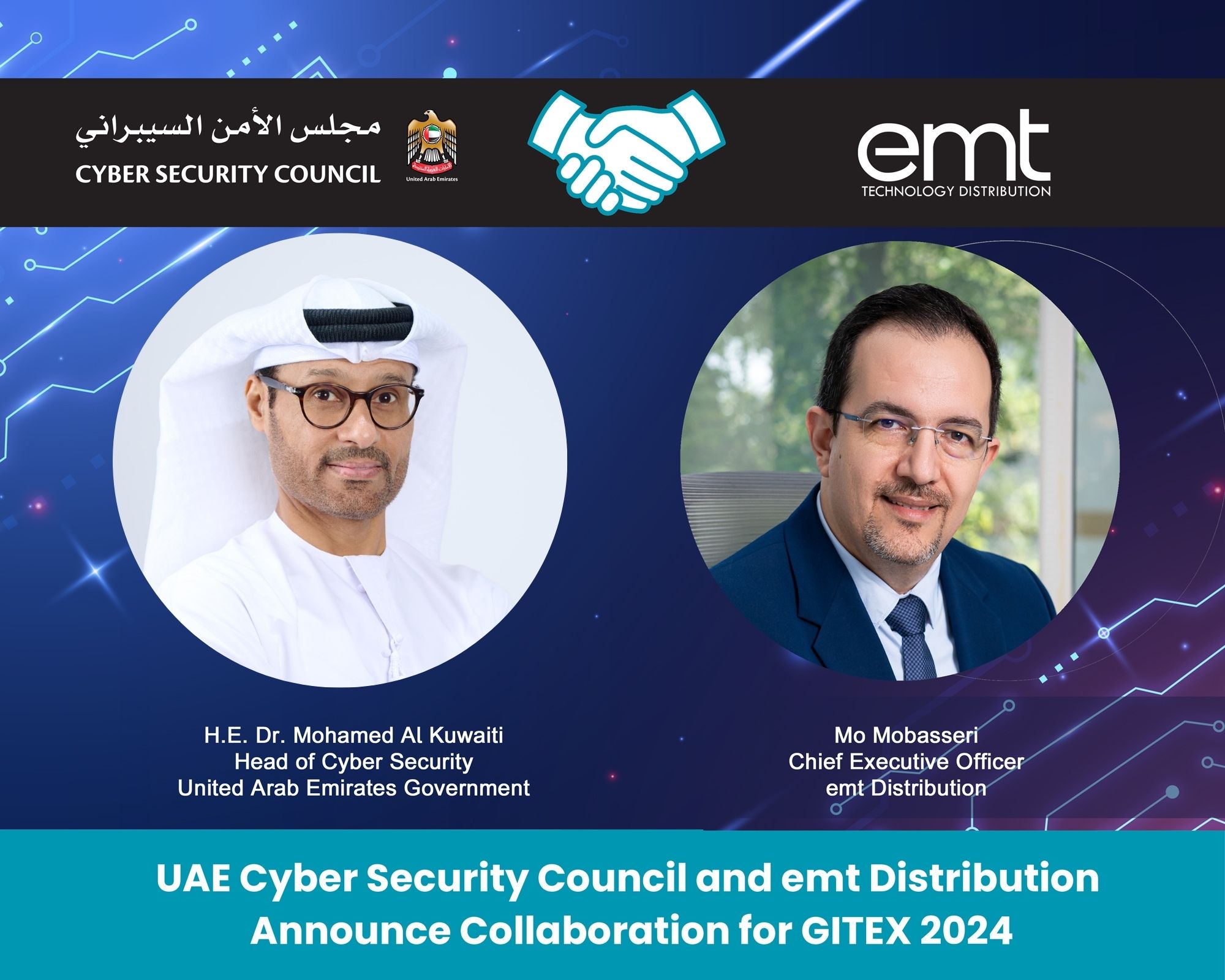 emt Distribution, UAE Cyber Security Council, and Dubai World Trade