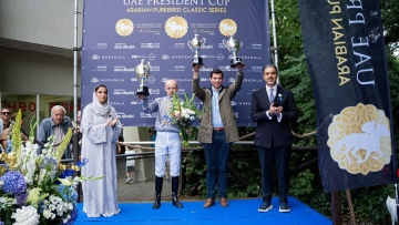 Photo: Afjan claims victory at UAE President’s Cup for Purebred Arabian Horses in Netherlands