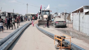 Photo: UAE showcases 'Lifeline' water project in Khan Younis to journalists