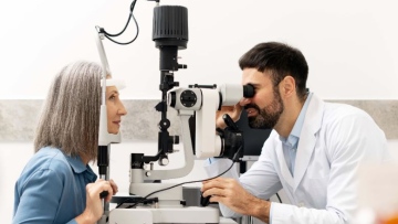 Photo: Laser-free vision correction uses electrical current to reshape eye