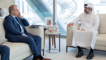 Photo: Maktoum bin Mohammed Meets With Eldridge Industries Chairman