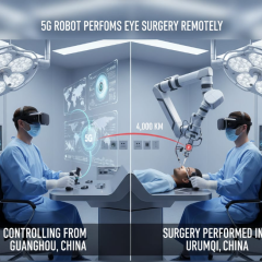 Photo: 5G Robot Performs Eye Surgery Remotely Across 4,000 km