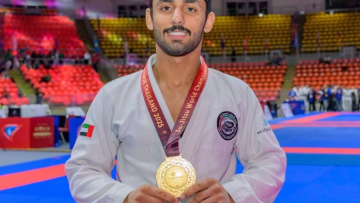 Photo: UAE's Khaled Al Shehhi Captures Gold at Jiu-Jitsu World Championship