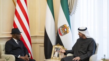 Photo: UAE and Liberian Presidents Hold Talks to Strengthen Bilateral Ties