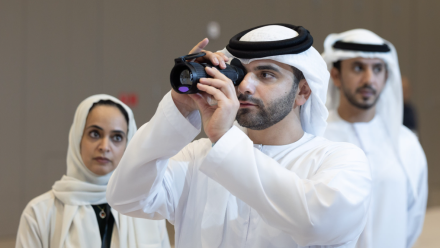 Photo: Mansoor bin Mohammed Visits Middle East Hunting Expo