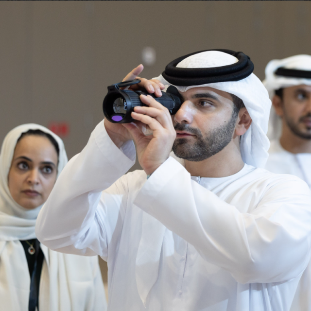 Photo: Mansoor bin Mohammed Visits Middle East Hunting Expo