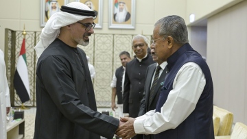 Photo: Khaled bin Mohamed bin Zayed Meets Chief Minister of Kerala
