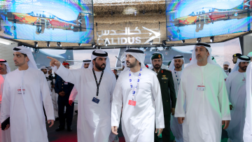 Photo: Hamdan bin Mohammed Commends UAE-Built Calidus B- 250 Aircraft