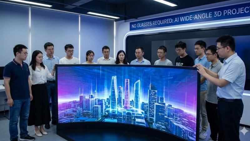 Photo: ​No Glasses Required: Chinese Team Uses AI to Create Wide-Angle 3D Screen