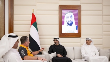 Photo: Khaled bin Mohamed bin Zayed Meets McLaren Racing CEO