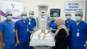 Photo: ​Yas Clinic Saves 2-Month-Old Baby in Rare, Urgent Transplant