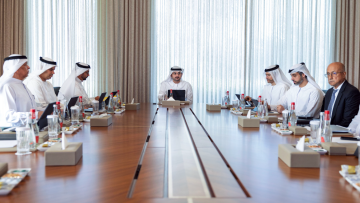 Photo: Maktoum bin Mohammed Reviews New Growth Strategy for Dubai Real Estate Corp