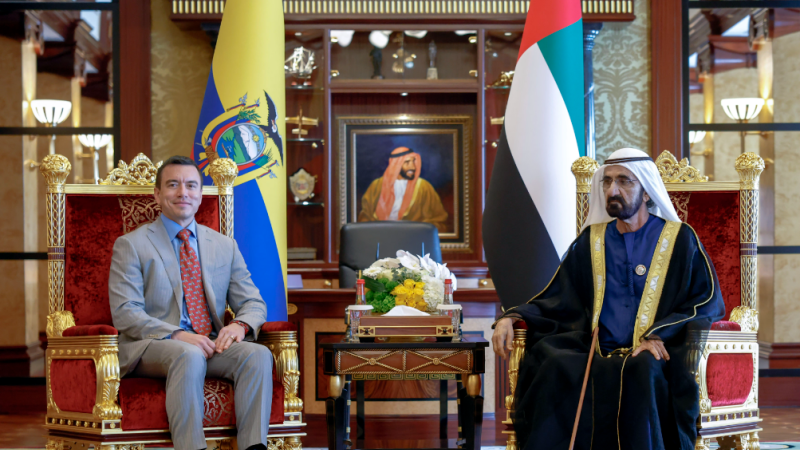Photo: ​Mohammed bin Rashid, Ecuadorian President Explore New Economic Avenues