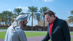 Photo: Hamdan bin Mohammed Meets with Elon Musk