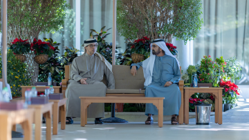 Photo: Mohammed bin Rashid Meets Mansour bin Zayed, Discusses UAE's Future Comprehensive Development Plans