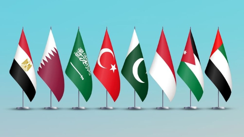 Photo: Joint Statement by Foreign Ministers of UAE, Jordan, Indonesia, Pakistan, T&uuml;rkiye, Saudi Arabia, Qatar, Egypt on Gaza's Crisis