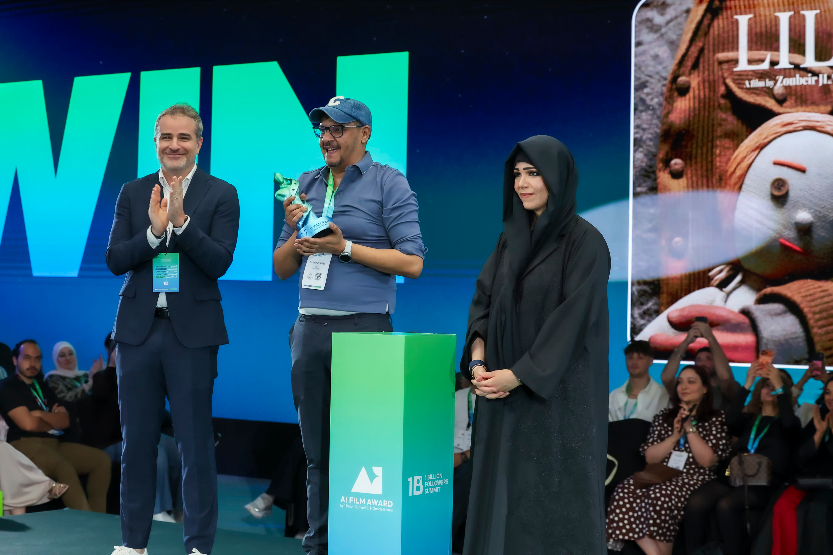 Latifa bint Mohammed Honours Zoubeir Jlassi, Winner of the World’s Largest AI Film Award
